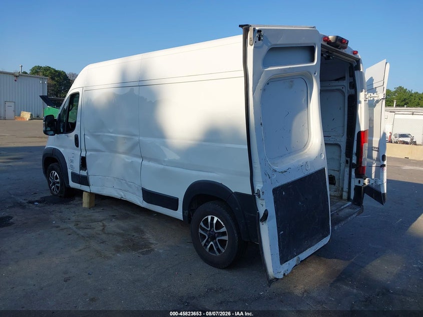 Vin: 3c6lrvdgxre143606, lot: 46322534, ram promaster 2500 slt high roof 159 wb 20243
