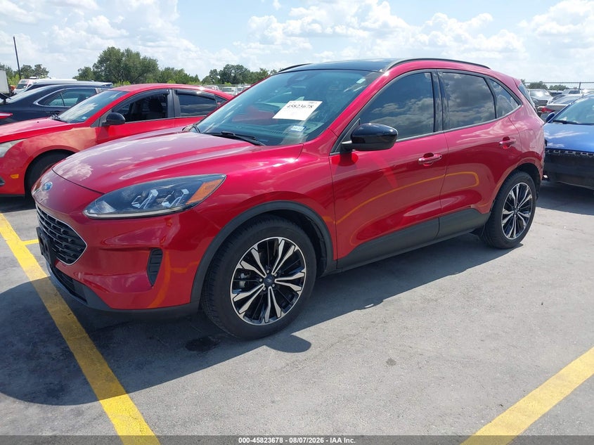 Vin: 1fmcu0bz0mua19672, lot: 46322559, ford escape se hybrid 20212