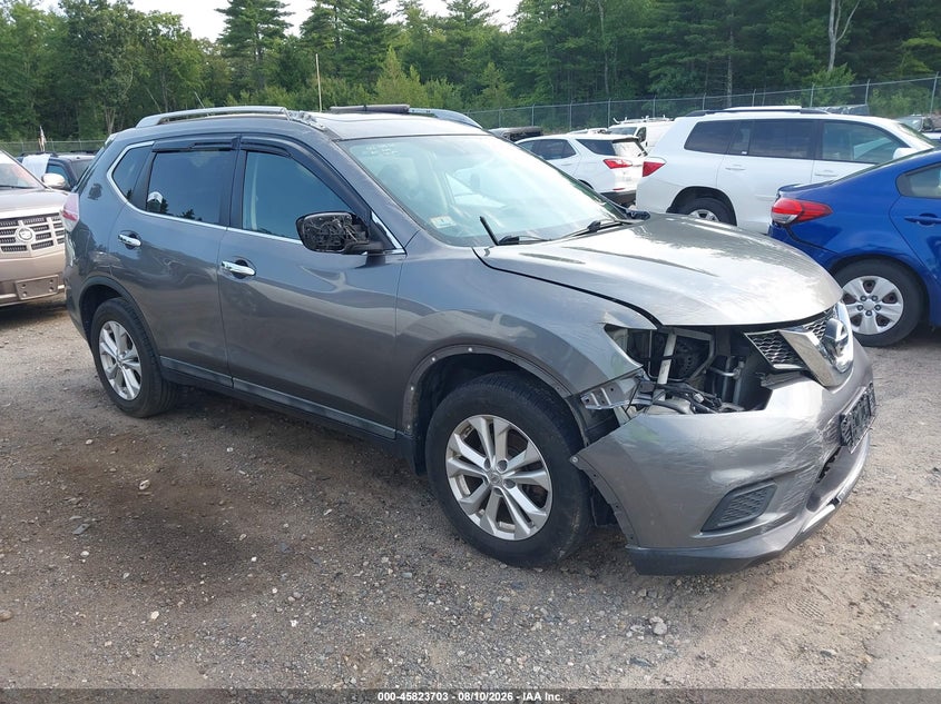 2015 Nissan Rogue Sv, Перед, IAAI, VIN 5N1AT2MV3FC822324