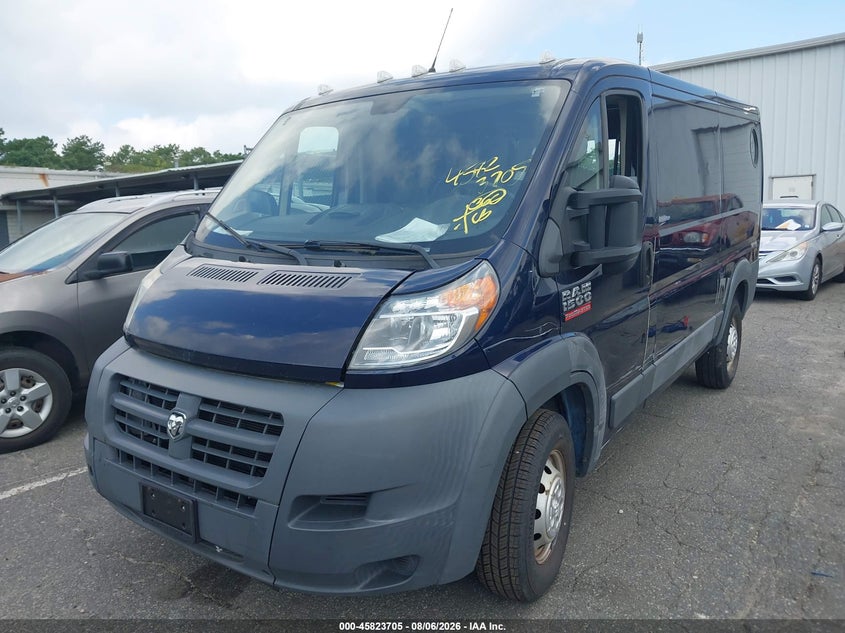 Vin: 3c6trvag6ee128986, lot: 46322586, ram promaster 1500 low roof 20142
