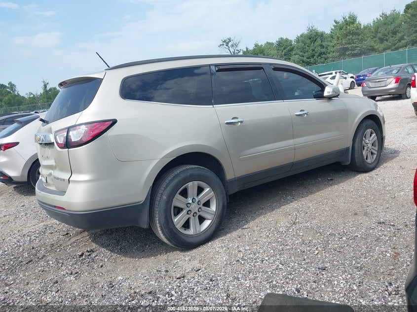 Vin: 1gnkvgkd8dj175056, lot: 46322690, chevrolet traverse lt 20134