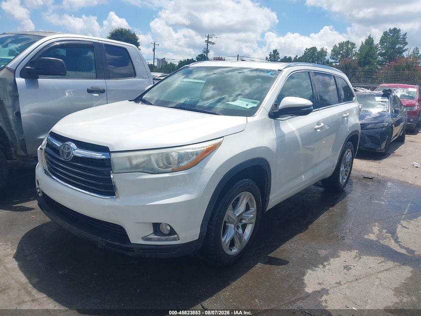 Vin: 5tdykrfhxfs093792, lot: 46322734, toyota highlander limited v6 20152