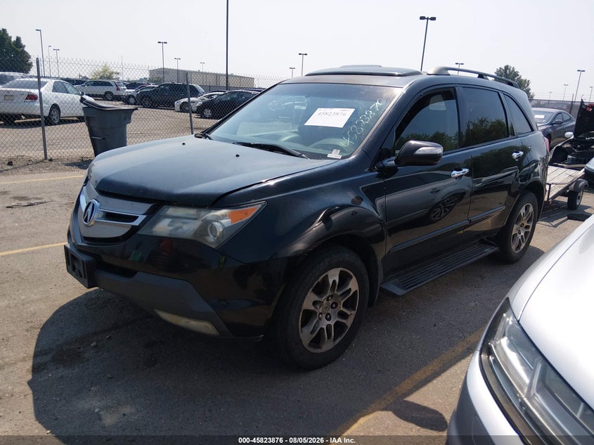 2008 Acura MDX, Звичайний знос, IAAI, VIN 2HNYD28368H539368 — фото 2