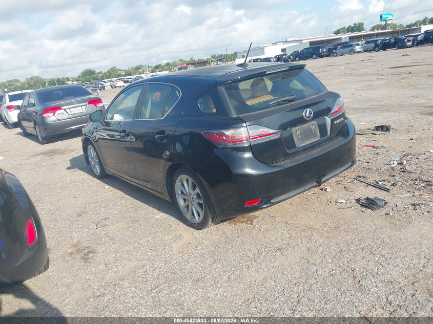 Vin: jthkd5bh8c2102392, lot: 46322813, lexus ct 200h premium 20123