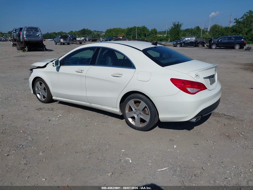 Vin: wddsj4gb5gn307221, lot: 46322862, mercedes-benz cla 250 4matic 20163