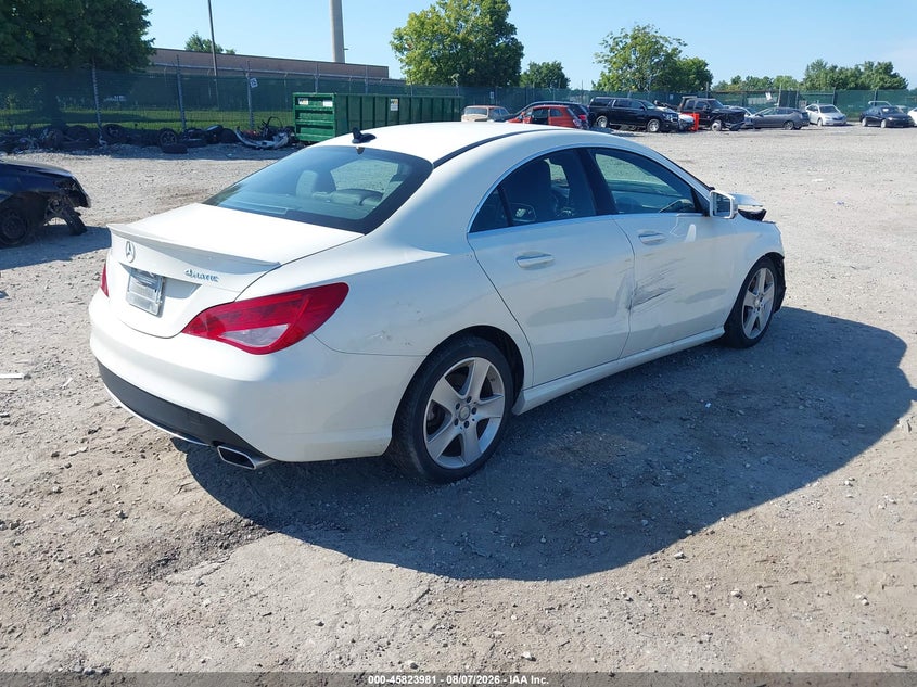 Vin: wddsj4gb5gn307221, lot: 46322862, mercedes-benz cla 250 4matic 20164