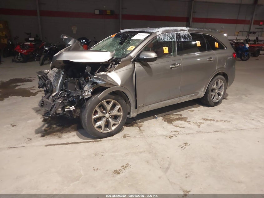 Vin: 5xypkda56jg416849, lot: 46322933, kia sorento 3.3l sx 20182