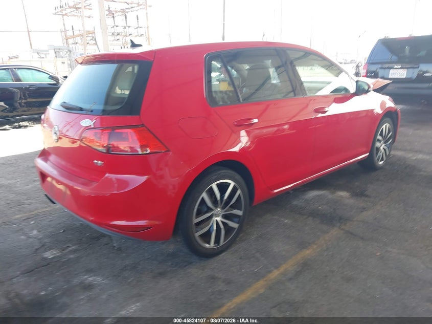 Vin: 3vw217au5gm013279, lot: 46322988, volkswagen golf tsi se 4-door 20164
