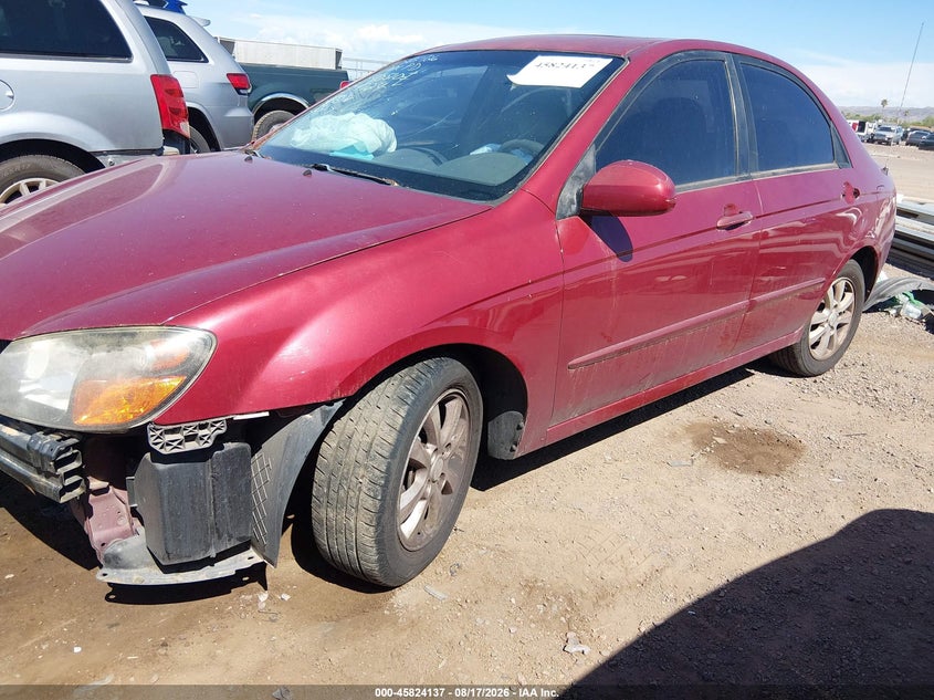 2009 KIA SPECTRA SEDAN 2.0L I-4 DOHC, VVT, 138HP