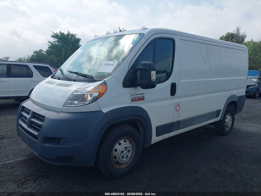 Vin: 3c6trvag4he547939, lot: 46323043, ram promaster 1500 low roof 136 wb 20172