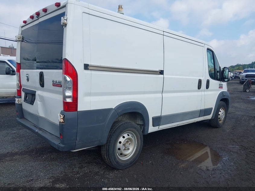 Vin: 3c6trvag4he547939, lot: 46323043, ram promaster 1500 low roof 136 wb 20174