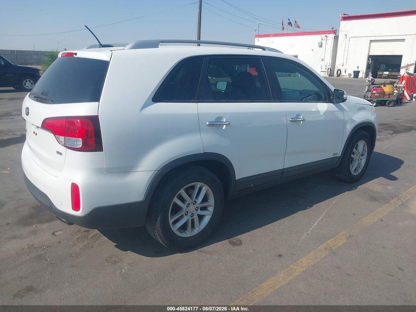 Vin: 5xyktca64fg570669, lot: 46323058, kia sorento lx 20154