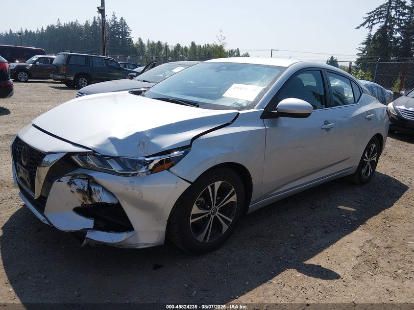 Vin: 3n1ab8cv8py314129, lot: 46323116, nissan sentra sv xtronic cvt 20232