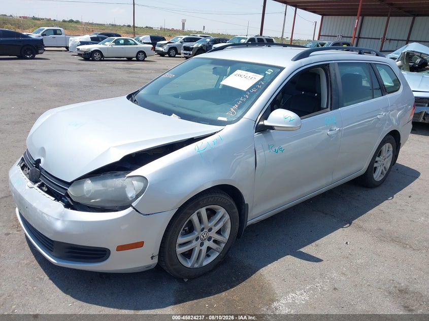 2013 Volkswagen Jetta Sportwagen 2.0L Tdi, Front End, IAAI, VIN 3VWPL7AJ6DM695168 — photo 2