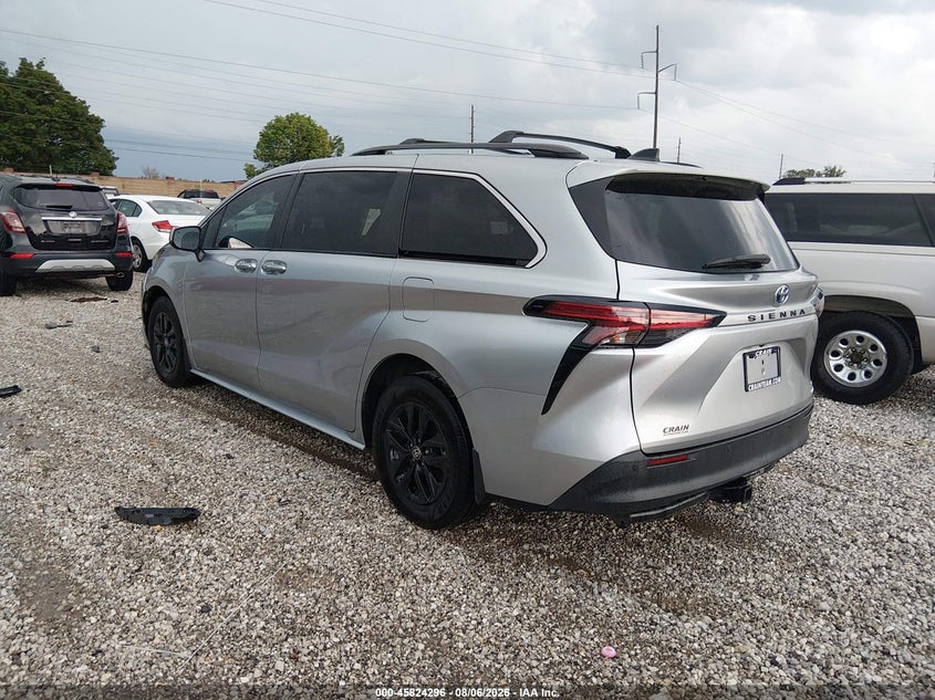 Vin: 5tdyrkec0ns106959, lot: 46323176, toyota sienna xle 20223