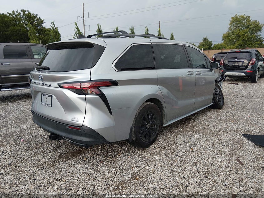 Vin: 5tdyrkec0ns106959, lot: 46323176, toyota sienna xle 20224