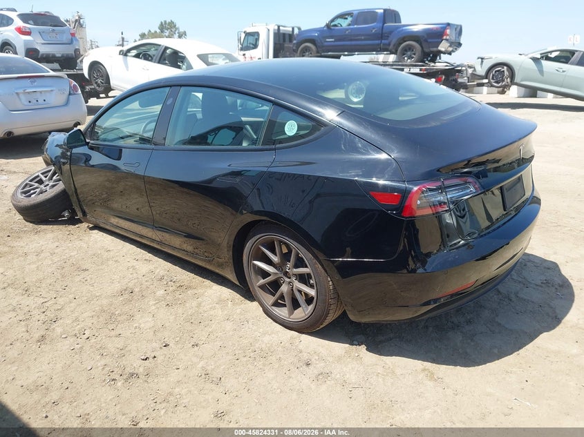 Vin: 5yj3e1eaxnf373691, lot: 46323212, tesla model 3 rear-wheel drive 20223