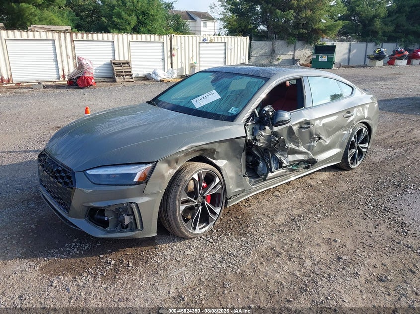 Vin: wauc4cf58sa017015, lot: 46323231, audi s5 sportback premium tfsi quattro tiptronic 20252
