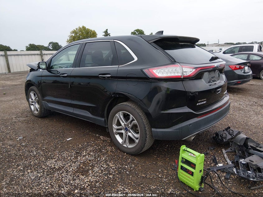 Vin: 2fmpk3k9xhbb52637, lot: 46323302, ford edge titanium 20173