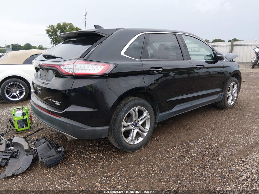 Vin: 2fmpk3k9xhbb52637, lot: 46323302, ford edge titanium 20174