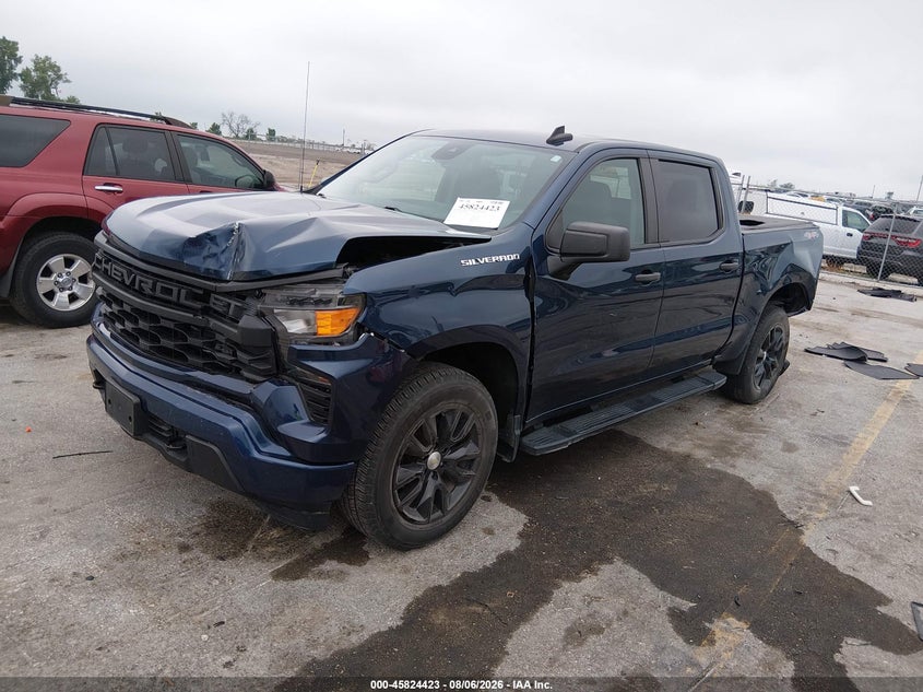 Vin: 1gcpdbek4nz523159, lot: 46323304, chevrolet silverado 1500 4wd  short bed custom 20222