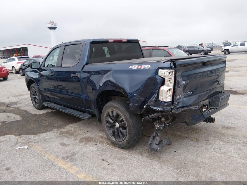 Vin: 1gcpdbek4nz523159, lot: 46323304, chevrolet silverado 1500 4wd  short bed custom 20223