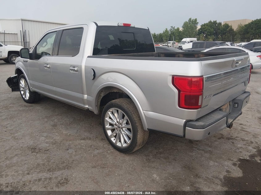 Vin: 1ftew1eg4jfe48627, lot: 46323317, ford f-150 limited 20183