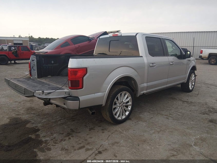 Vin: 1ftew1eg4jfe48627, lot: 46323317, ford f-150 limited 20184