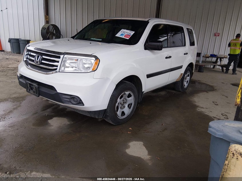 Vin: 5fnyf3h27cb035147, lot: 46323327, honda pilot lx 20122