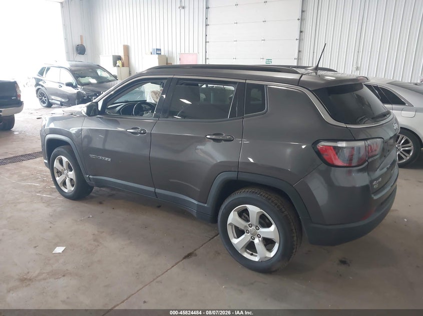 Vin: 3c4njdbb6mt593042, lot: 46323365, jeep compass latitude 4x4 20213