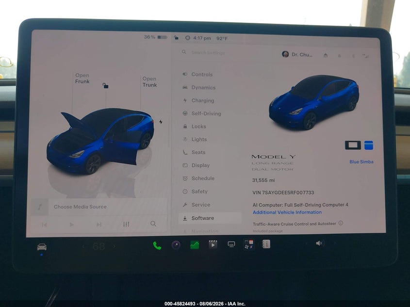 2024 TESLA MODEL Y auction photo 7