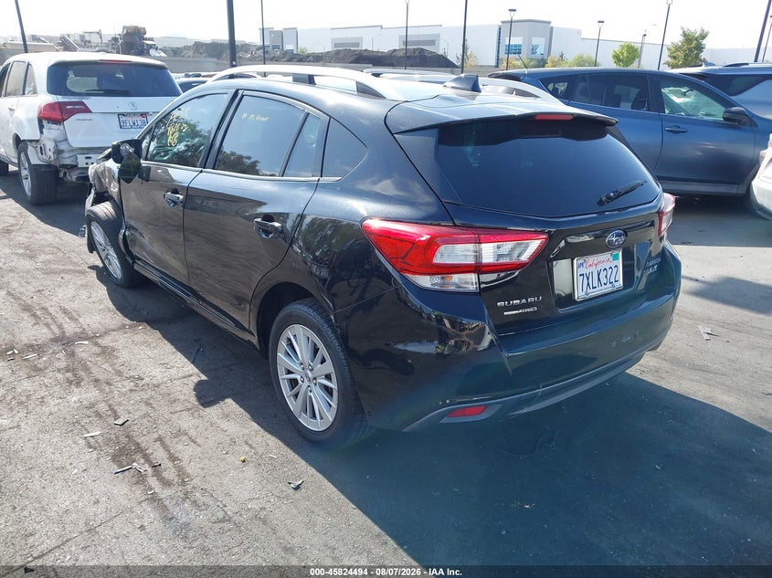 Vin: 4s3gtad6xh3727179, lot: 46323375, subaru impreza 2.0i premium 20173