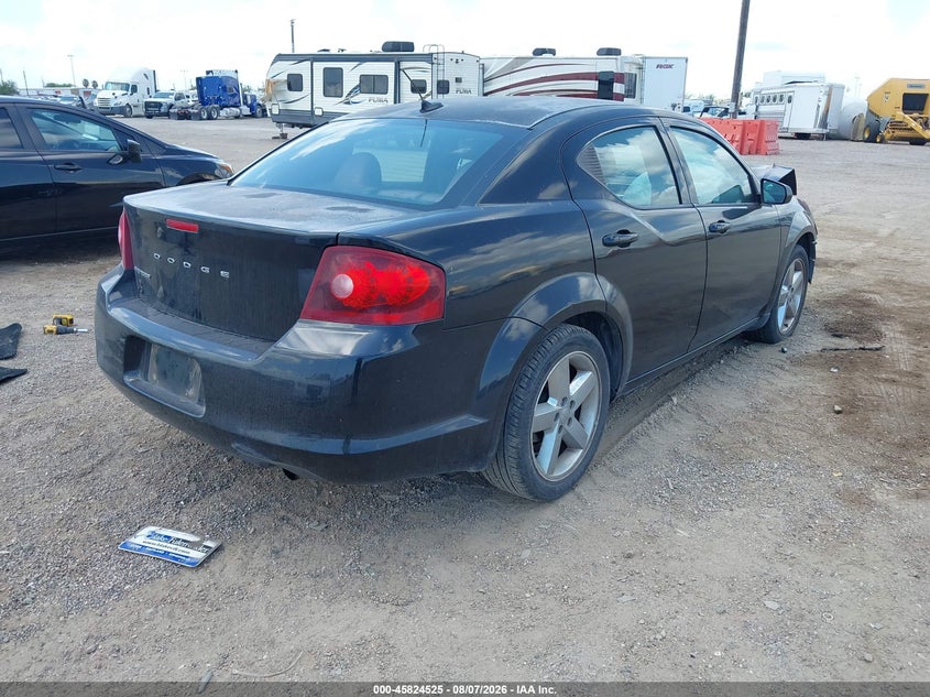 Vin: 1c3cdzab1dn617698, lot: 46323406, dodge avenger se 20134