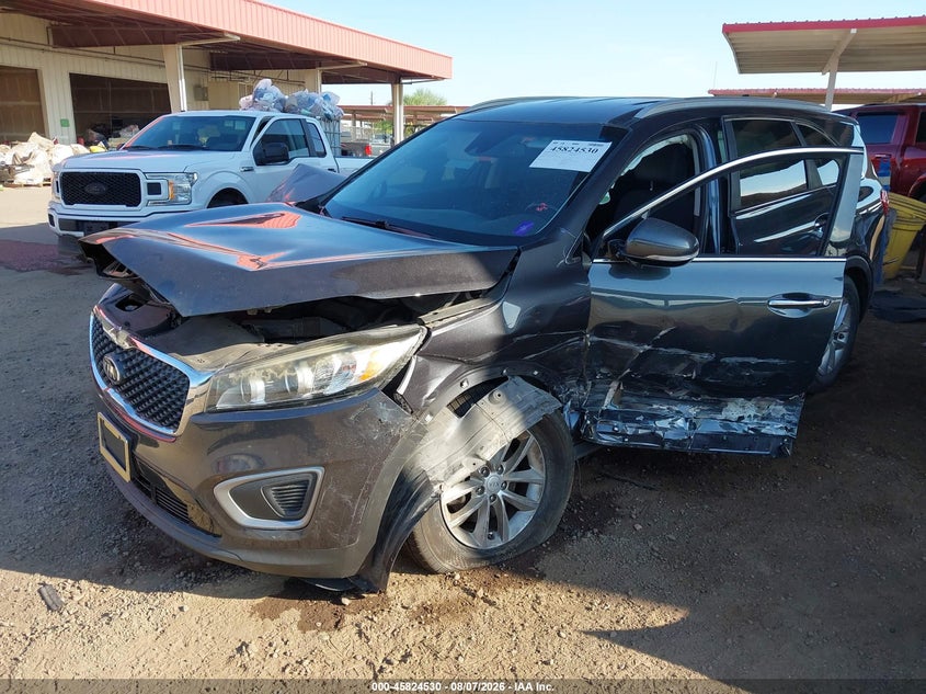Vin: 5xypg4a58jg370779, lot: 46323411, kia sorento 3.3l lx 20182