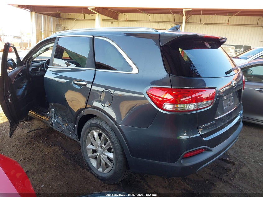 Vin: 5xypg4a58jg370779, lot: 46323411, kia sorento 3.3l lx 20183