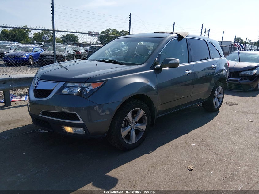 2011 Acura MDX, Right Side, IAAI, VIN 2HNYD2H69BH513073 — photo 2
