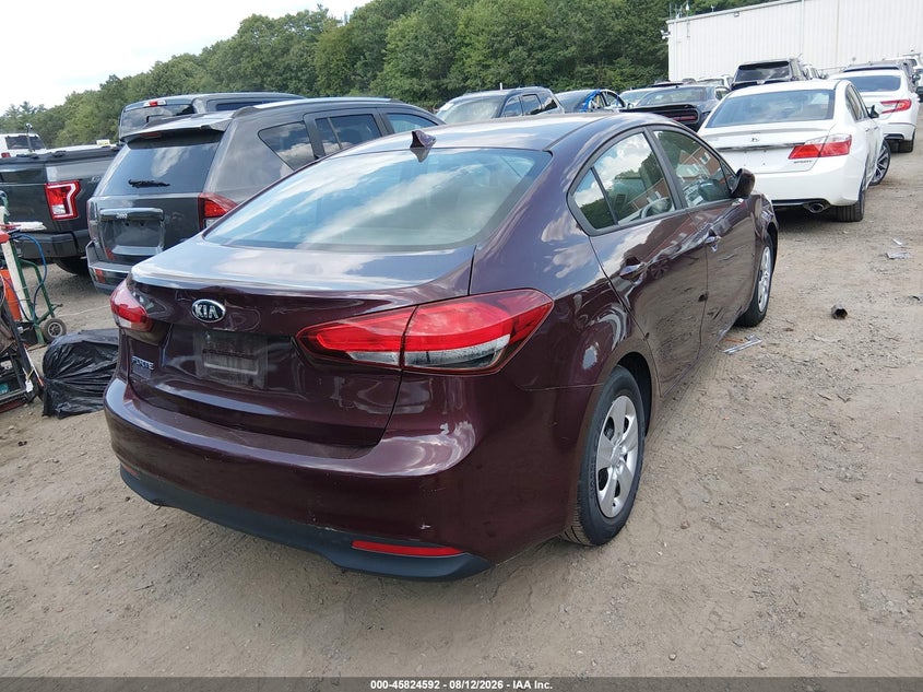 Vin: 3kpfk4a77je246379, lot: 46323473, kia forte lx 20184