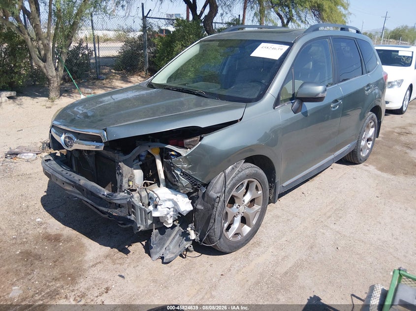 Vin: jf2sjauc3fh425465, lot: 46323521, subaru forester 2.5i touring 20152