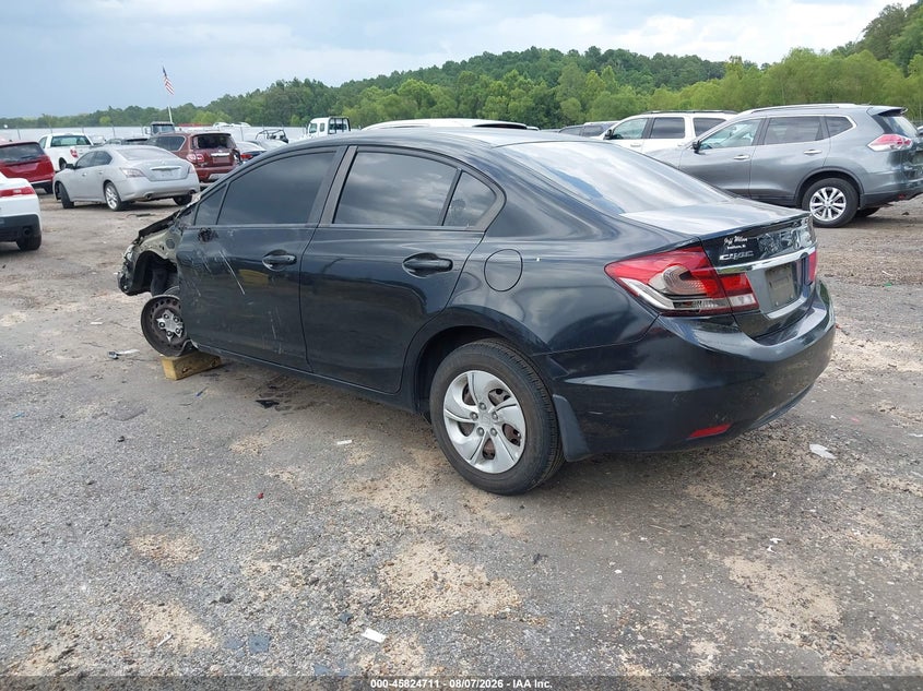 Vin: 2hgfb2f52dh564786, lot: 46323592, honda civic lx 20133
