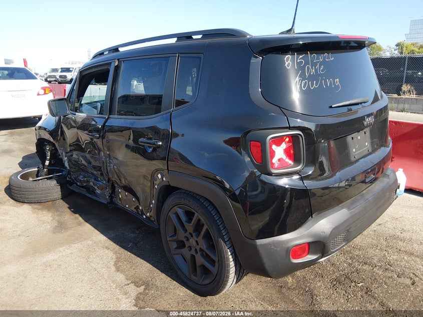 Vin: zacnjcbb8mpm26941, lot: 46323618, jeep renegade latitude fwd 20213