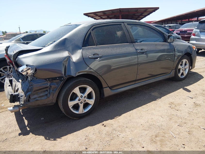 Vin: 2t1bu4ee3dc006895, lot: 46323646, toyota corolla s 20134