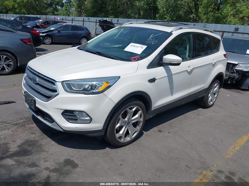 Vin: 1fmcu9j91huc01411, lot: 46323651, ford escape titanium 20172
