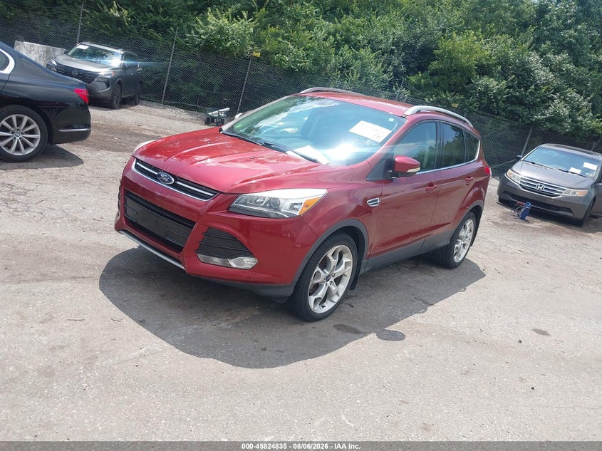 Vin: 1fmcu9jx7fub15273, lot: 46323716, ford escape titanium 20152