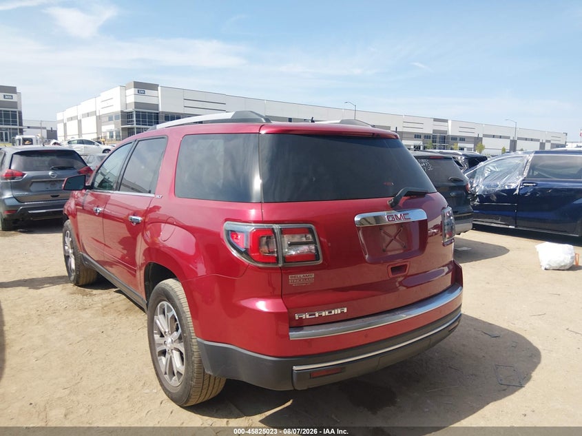 Vin: 1gkkrrkd6dj179538, lot: 46323904, gmc acadia slt-1 20133