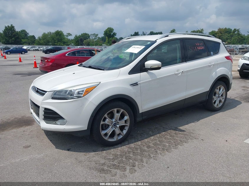 Vin: 1fmcu9jx2fub03550, lot: 46323926, ford escape titanium 20152