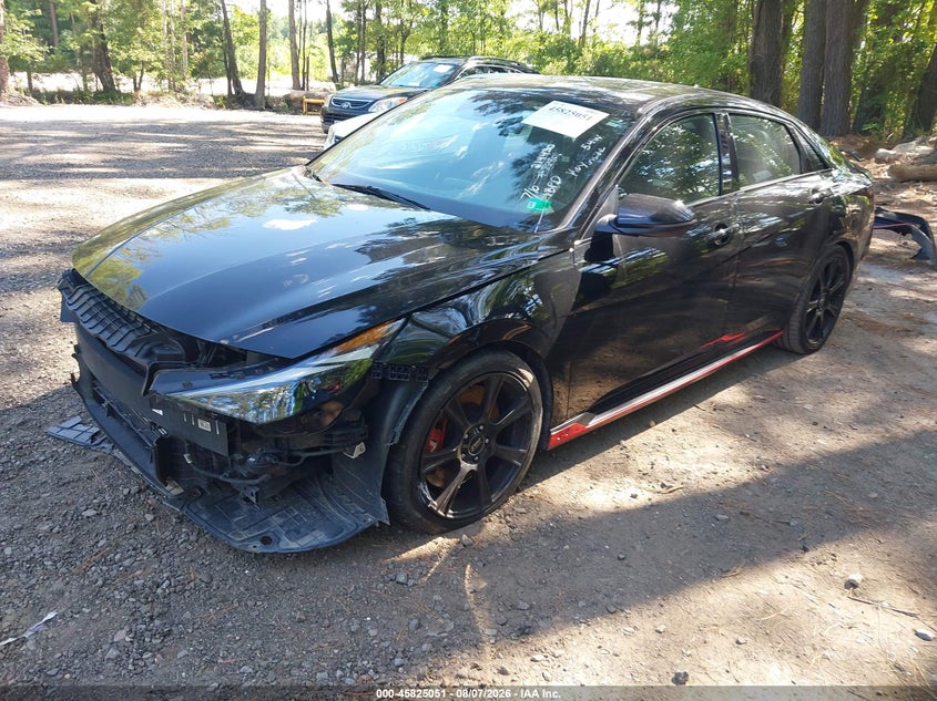 Vin: kmhlw4ak5nu002261, lot: 46323932, hyundai elantra n 20222