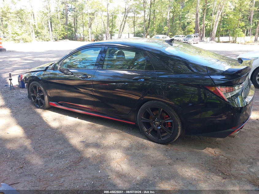 Vin: kmhlw4ak5nu002261, lot: 46323932, hyundai elantra n 20223