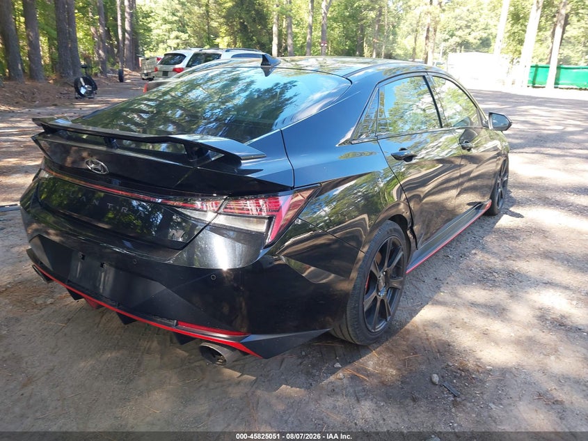 Vin: kmhlw4ak5nu002261, lot: 46323932, hyundai elantra n 20224