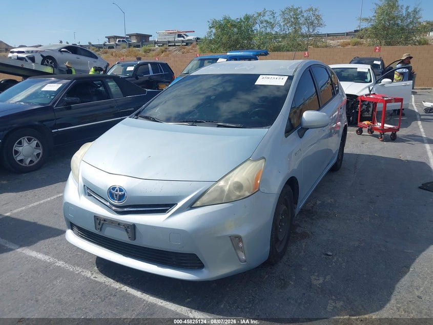 Vin: jtdzn3eu0e3312718, lot: 46324005, toyota prius v two 20142