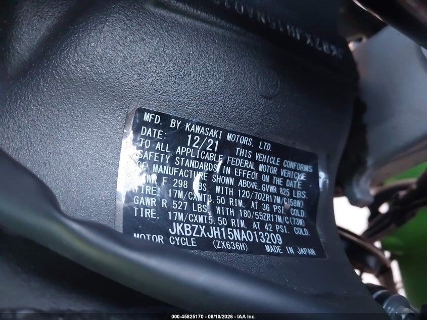 KAWASAKI ZX636 2022